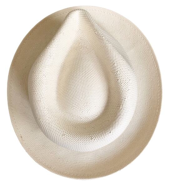 Bailey of Hollywood Guthrie Natural Shantung Straw Fedora  Small NWOT - Picture 5 of 8